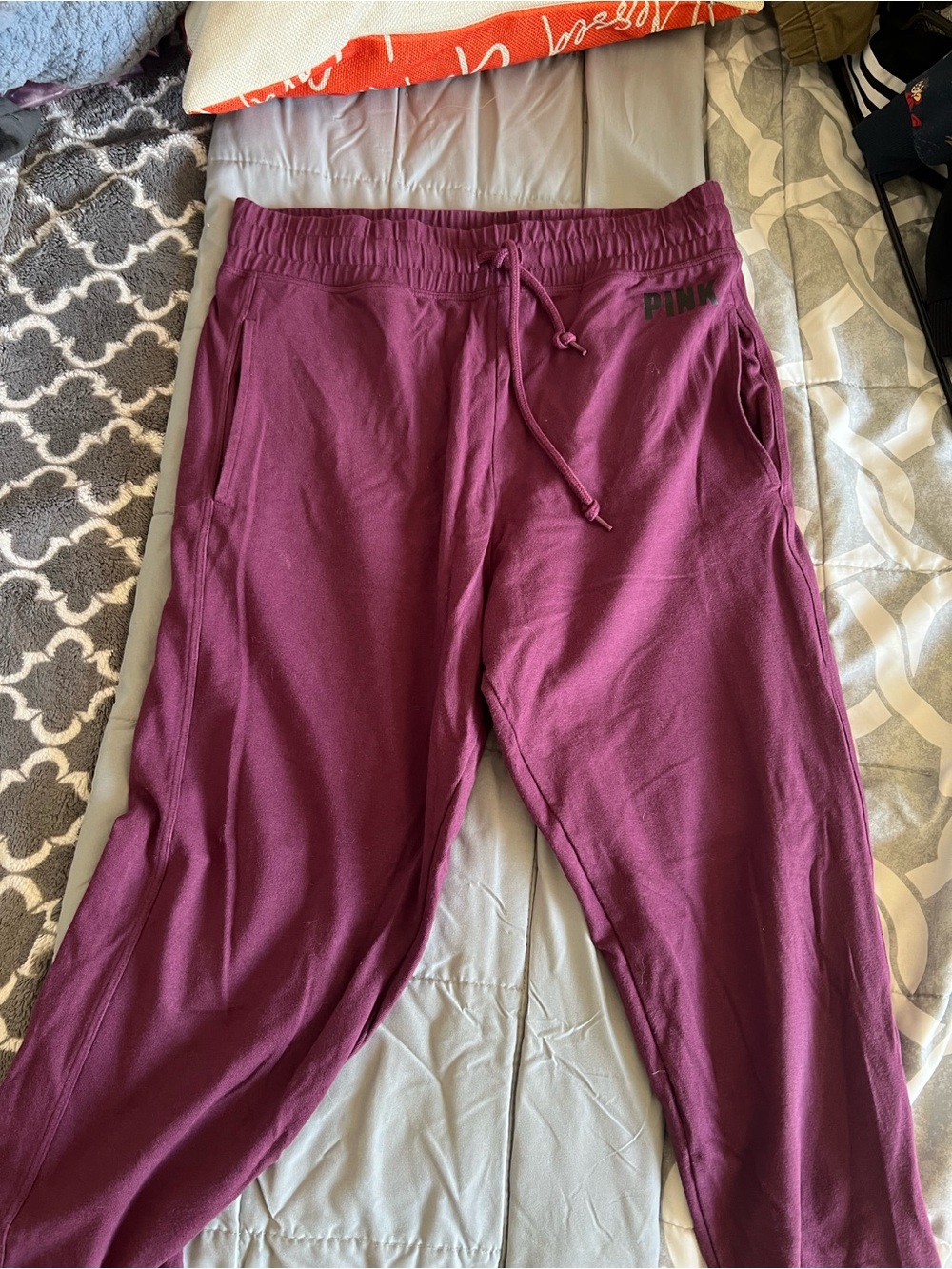 PINK Victoria's Secret Joggers in Berry Plum